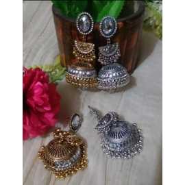 Ornaments Collection New In Trend Antique Design Jhumkay Earrings