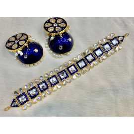 Trendy Jewelry Set For Women By Ornaments - Blue