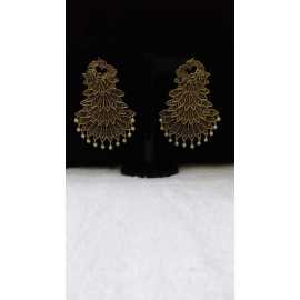 Golden Fancy Trendy Design Earrings For Women
