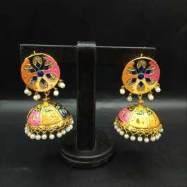 New Best Trendy Indian Jaipuri Design Earrings For Women