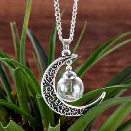 Hollow Glass Ball Vial Pendant Glass Jewelry Necklace Charms Pendant