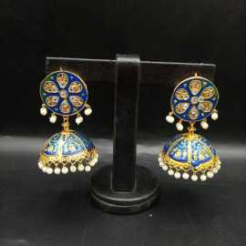 High Quality Trendy Indian Jaipuri Design Earrings For Women