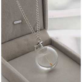High Quality Hollow Glass Ball Vial Pendant Glass Jewelry Necklace Charms Pendant