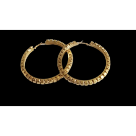 Golden Hoops Earrings For Women