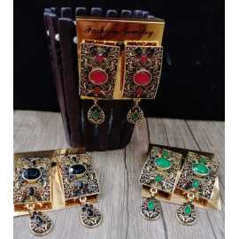 Ornaments Collection New In Trend Fancy Golden Antique Design Earrings