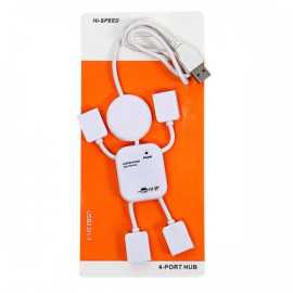 Mini Usb 2.0 High Speed 4-Port Usb Hub For Laptop Pc