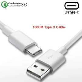 USB Type C Fast Charging Qualcomm Quick Charge QC 2.0/ QC 3.0 Data Cable 100 CM