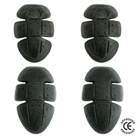 CE Approved Shoulder & Elbow Protection Pads Set for Motorbike Jackets -  Pack of 4