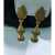 1 Pair Indian Golden Long Jhumka Earrings For Girls And Women Pearl Long Jhumki