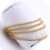 Pack of 4 - Golden Metal Bangles Set For Women - Size 2