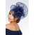Navy Lace Twist Flower Fascinator