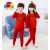 Summer Friendly Collection Kids Nigh suits Pack of 2 - Red Shirt And Red Trouser