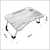 Relaxsit Foldable E-Laptop Table Stand with Multiple Slots - Ash White