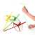 6 Pcs Flying Disc Fan Saucer Children Outdoor Pull String Flying Bamboo Dragonfly Helicopter
