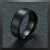 Stylisma Elegant Band Black Stainless Steel Shiny Band Ring For Men