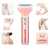 Kemei - 4 In 1 Rechargeable Lady Shaver Eyebrows Trimmer Nose Trimmer Body Shaver