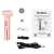 Kemei - 4 In 1 Rechargeable Lady Shaver Eyebrows Trimmer Nose Trimmer Body Shaver