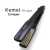 Kemei - Professional Hair Straightener Crimper Wide Plate Temperature Control Instant Heating - Black
