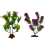 Pack of 2 Artificial Green large Underwater Plant Grass With Stone For Aquarium Fish Tank