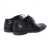 Amani Boston Oxford Leather Shoes For Men - Black