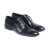 Amani Boston Oxford Leather Shoes For Men - Black