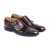 Amani Sau Paulo Double Monkstrap Leather Shoes For Men - Brown
