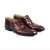 Amani Valencia Croco Oxford Leather Shoes For Men - Brown