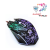 CZF Boutique T6 3200 DPI 7 Color Gaming Mouse - Black