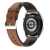 LUNIO Smart Watch Silver, Brown Leather Fancy Strap
