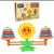 Rings Weight Sunflower Balance Math Montessori Arithmetic Learning Educational Learning Toy