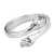 Loving Couple Hug Rings For Women - Silver