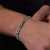 Stainless Steel Cuban Hand Bracelet For Men - Silver