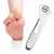 Stainless Steel Handle 2 Blades Foot Pedicure Razor Tool - 1 Piece