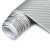 12 X 36 Inches Silver Sticker 3D Carbon Fiber Sticker Paper For Laptops & Mobile