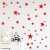 Pack 100 Red Star Sticker For Room Decoration Wall Decoration Stars