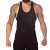 Pack Of 3 Black Combed Cotton Body Builder Vest