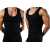Pack Of 3 Black Combed Cotton Body Builder Vest