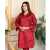 Bint al Bilaad Khadi Viscose Fancy Embroidered Suit For Women - Red - Pack of 2 PCS Bint al Bilaad Khadi Viscose Fancy Embroidered Suit For Women - Red - Pack of 2 PCS