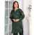 Bint al Bilaad Khadi Viscose Embroidered Suit For Women - Dark Green - Pack of 2 PCS Bint al Bilaad Khadi Viscose Embroidered Suit For Women - Dark Green - Pack of 2 PCS