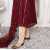 Bint al Bilaad Fancy Stylish Embroidered Suit For Women - Red - Pack of 3 PCS Bint al Bilaad Fancy Stylish Embroidered Suit For Women - Red - Pack of 3 PCS