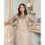 Bint al Bilaad Khadi Viscose Embroidered Suit For Women - Skin Color - Pack of 2 PCS Bint al Bilaad Khadi Viscose Embroidered Suit For Women - Skin Color - Pack of 2 PCS