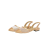 Comfortable Trendy Pointed Toe Flat Sandals For Women - Golden - 1 PairComfortable Trendy Pointed Toe Flat Sandals For Women - Golden - 1 Pair
