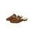 Comfortable Trendy Flat Backless Pumps For Women - Brown - 1 Pair
