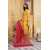 Organza Embroidered Stitched Luxury Formal 3 PCS Suit For Women - Yellow