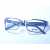Korean Design Square Shape Metal Frame Glasses - Grey