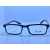 Flexible Side Plastic Frame Eye Wear Glasses - Black