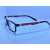 Flexible Side Plastic Frame Eye Wear Glasses - Black