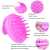 Hair Wash Massage Brush Silicone Head Anti Dandruff Shampoo Haircare Massager Comb