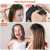 1 Piece Black Hair Band with Clips For Women