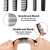 Professional Plastic Salon 10 Hair Combs Set